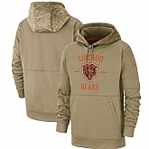 Chicago Bears 2019 Salute To Service Sideline Therma Pullover Hoodie,baseball caps,new era cap wholesale,wholesale hats